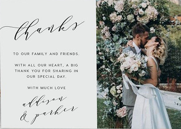 thank you card